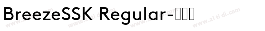 BreezeSSK Regular字体转换